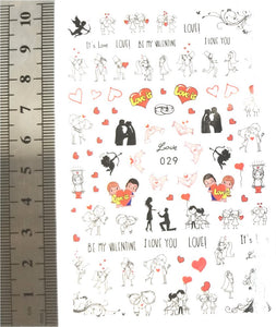 Nail Stickers - Love (029 Nail Foils)