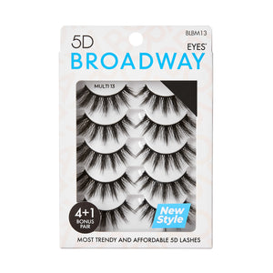 Broadway Eyelash, 5D Eyes Lash Multi Pack, 20+ Styles