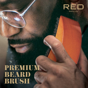 Red by Kiss Brush, Premium Beard Brush, Moon Shape (BR205)