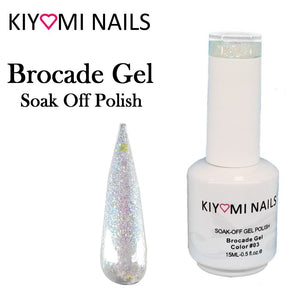 Kiyomi Nails Brocade Gel Soak Off Polish, 5 Colors