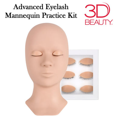 3D Beauty Advanced Eyelash Mannequin Practice Kit