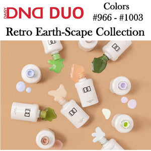 DND (966-1003) Gel Polish & Nail Lacquer Duos "Retro Earth-Scape Collection"
