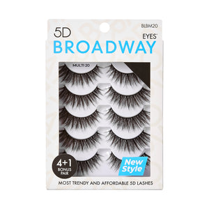 Broadway Eyelash, 5D Eyes Lash Multi Pack, 20+ Styles