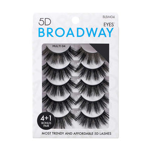 Broadway Eyelash, 5D Eyes Lash Multi Pack, 20+ Styles