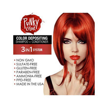 Punky Colour 3-in-1 Color Depositing Shampoo + Conditioner, Redilicious (67621)