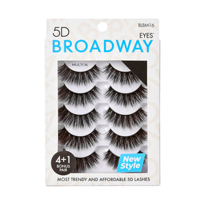 Broadway Eyelash, 5D Eyes Lash Multi Pack, 20+ Styles