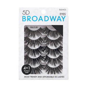 Broadway Eyelash, 5D Eyes Lash Multi Pack, 20+ Styles