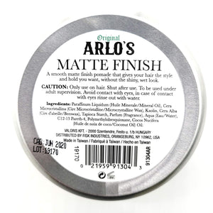 Arlo's Pomade, Medium Hold Matte Finish, 3 oz