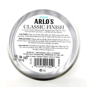 Arlo's Pomade, Classic Hold Classic Shine, 3 oz