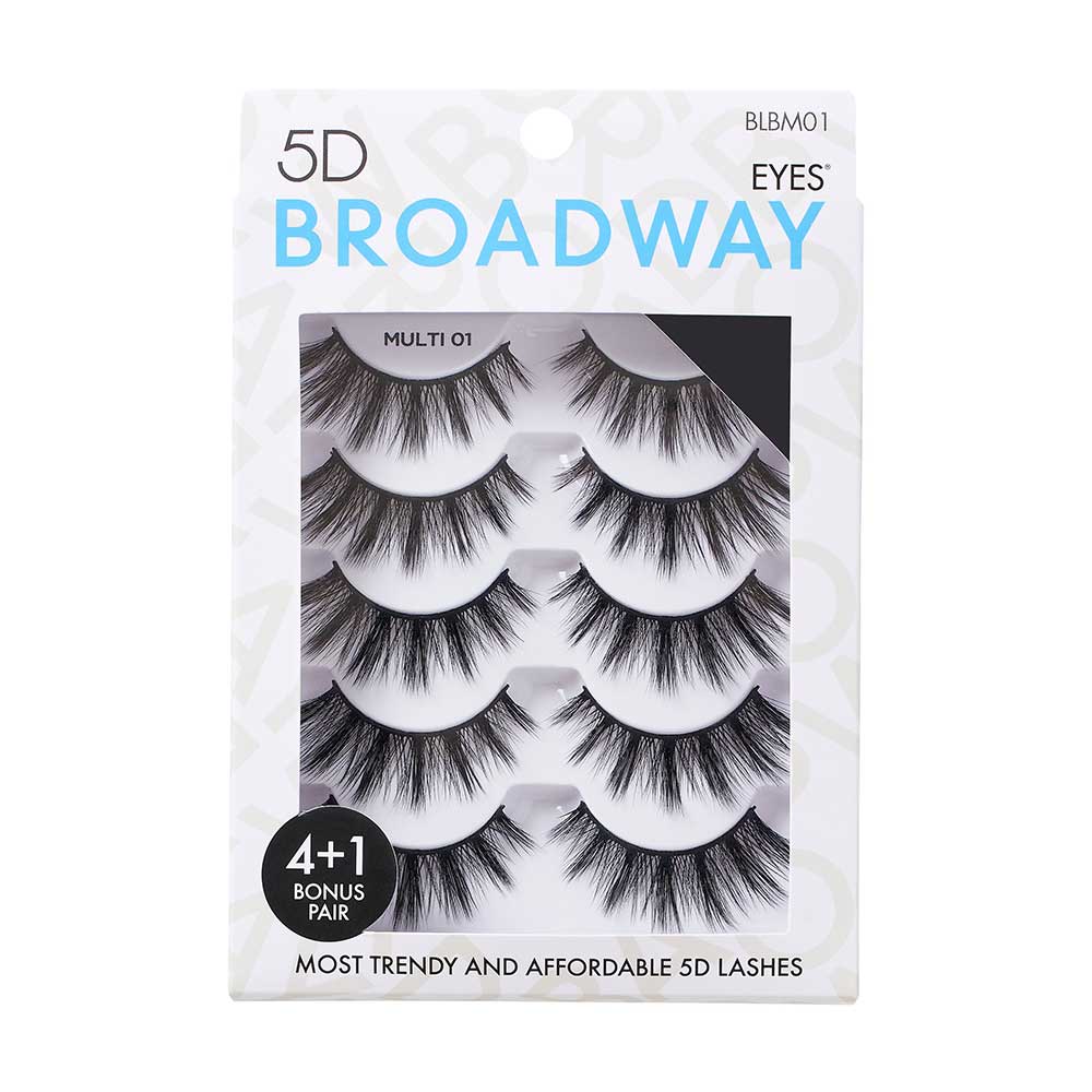 Broadway Eyelash, 5D Eyes Lash Multi Pack, 20+ Styles