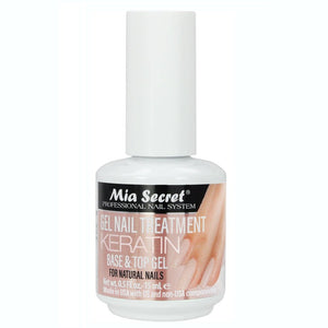 Mia Secret Gel Nail Treatment Keratin Base and Top Coat (1/2 oz)