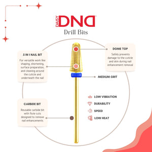 DND Drill Bit, Cone Shape Medium Gold Carbide Drill Bit (B52M-Gold)