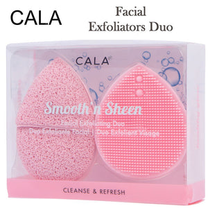 Cala Facial Exfoliators Duo, Pink (76120)