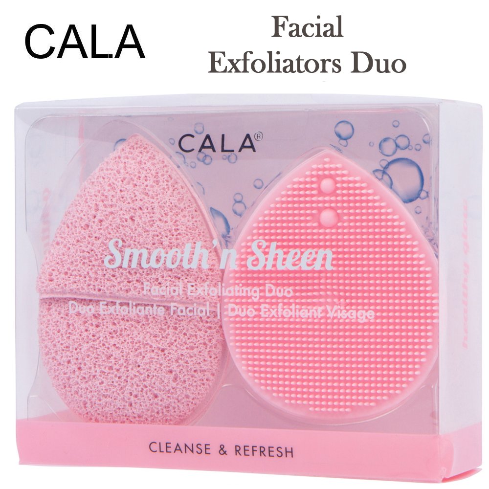 Cala Facial Exfoliators Duo, Pink (76120)
