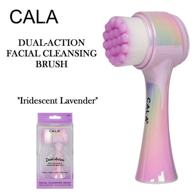 Cala Dual-Action Facial Cleansing Brush, Iridescent Lavender (67535)