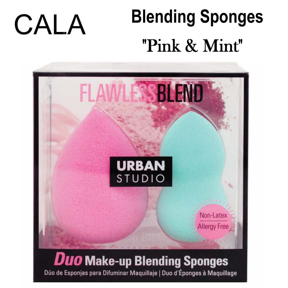 Cala Blending Sponge, Pink & Mint (76264)