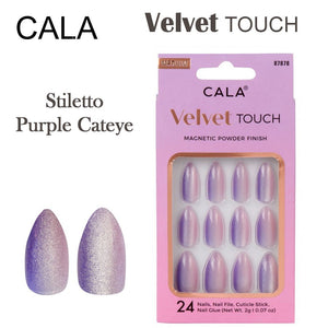 Cala Velvet Touch Stiletto "Purple Cateye" (87878)