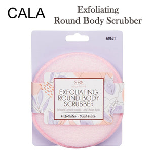 Cala Exfoliating Round Body Scrubber, Pink (69521)