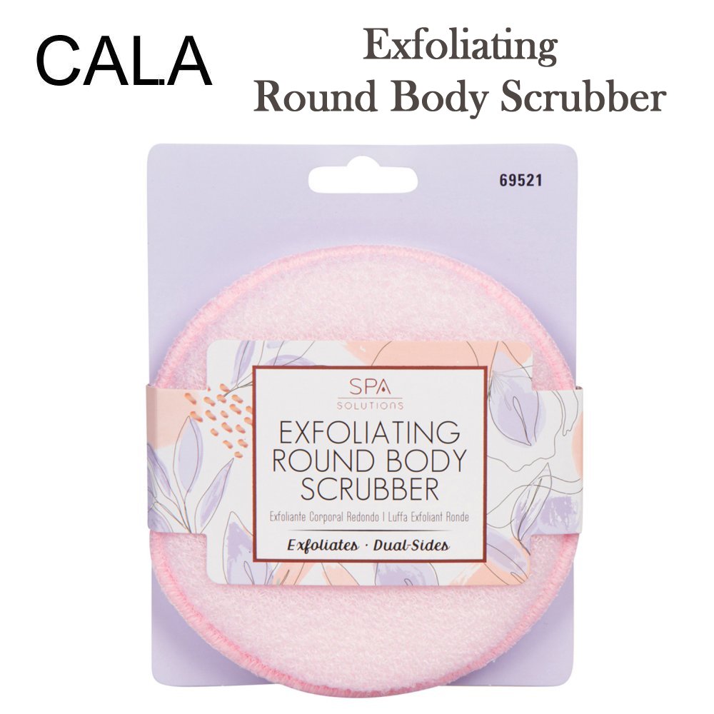 Cala Exfoliating Round Body Scrubber, Pink (69521)
