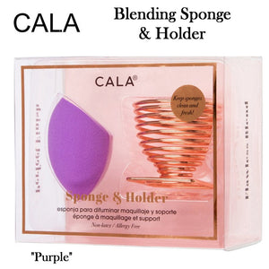 Cala Blending Sponge & Holder, Purple (76282)