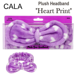 Cala Plush Headband, "Heart Print" (69158)
