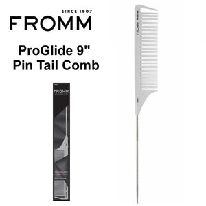 Fromm ProGlide 9" Pin Tail Comb, White (F3025)