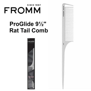 Fromm ProGlide 9½" Rat Tail Comb, White (F3024)