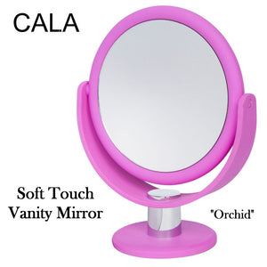 Cala Soft Touch Vanity Mirror (10 x Magnification), Orchid (69433)