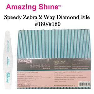 Amazing Shine Speedy Zebra 2 Way Diamond File #180/#180