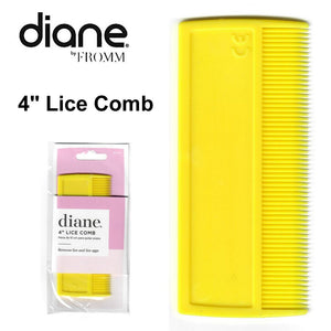 Diane 4" Lice Comb, Yellow  (D7011)