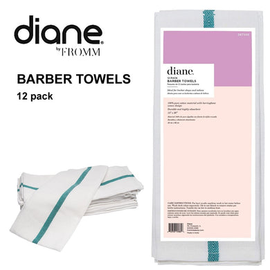 Diane Barber Towels, white, 12 pack (DET005)