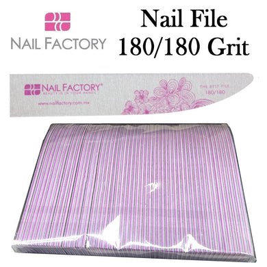 Nail Factory Nail Files - Pink 180/180 Grit