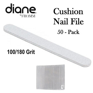 Diane Cushion Nail File 100/180 Grit, 50 Pack (D954)