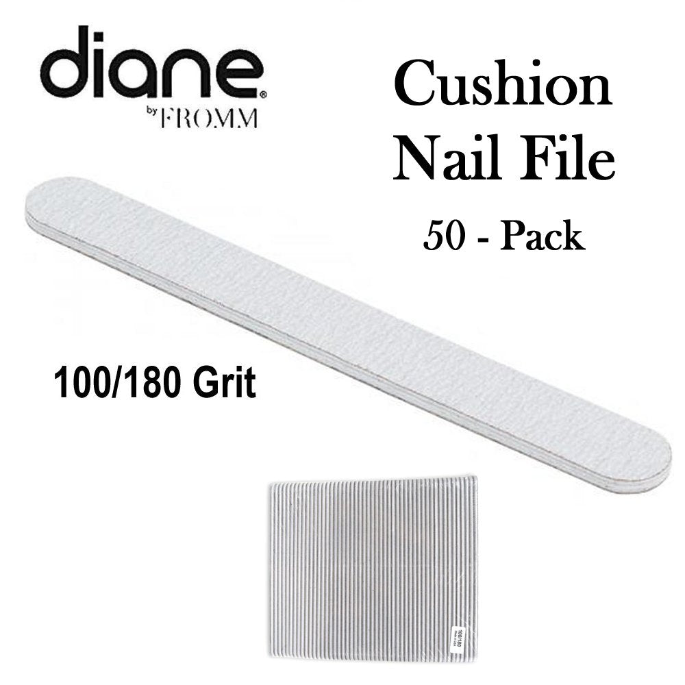 Diane Cushion Nail File 100/180 Grit, 50 Pack (D954)