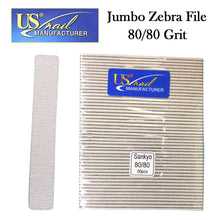 US Nail 7" Jumbo Zebra File 80/80