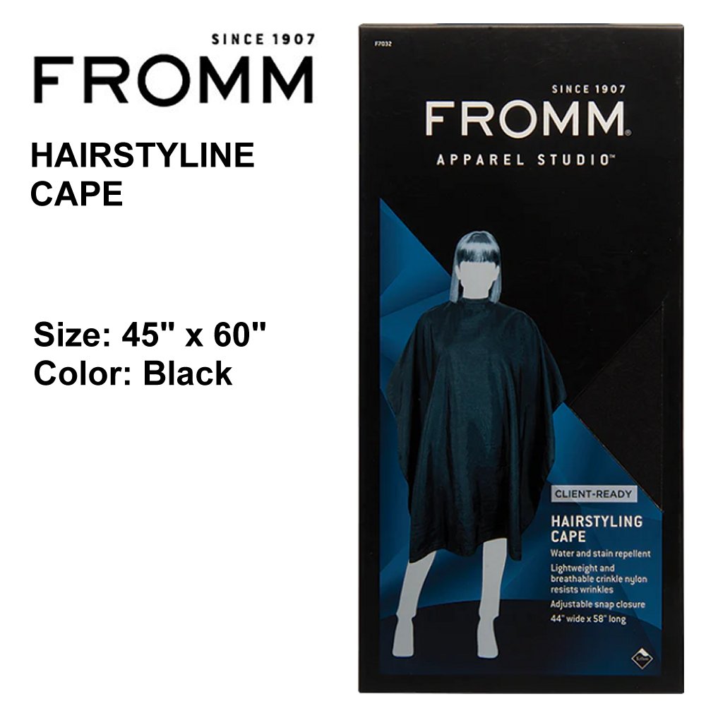 Fromm Hairstyling Cape, Black 45