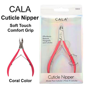 Cala Cuticle Nipper,  Coral Soft Touch (50832)