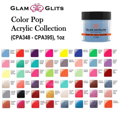 Glam and Glits - Color Acrylic Powder - Ruby 1oz CA300