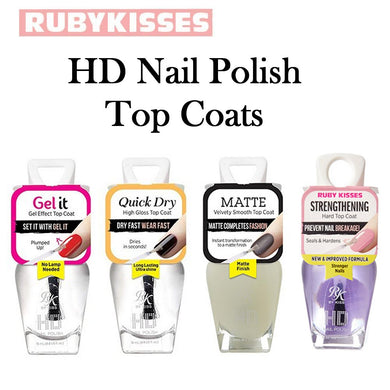 Ruby Kisses HD Nail Polish - Gel Top Coats
