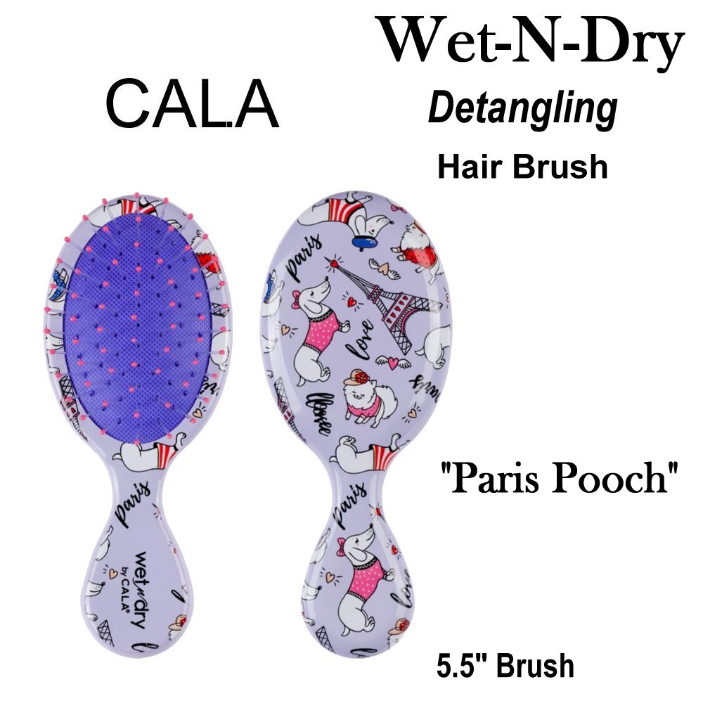 Cala Brush, Wet-N-Dry Detangling Hair Brush 5.5