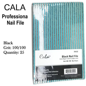 Cala Professional File - Black Nail File Grit: 100/100