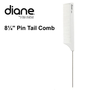 Diane 8¼" Pin Tail Comb, White (D6105)