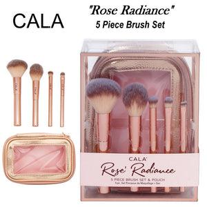 Cala "Rose Radiance" 5 Piece Cosmetic Brush Set (76826)