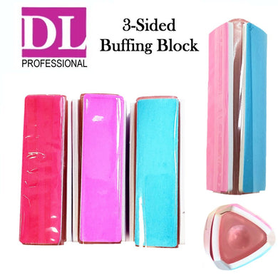 DL Professional 3-Sided Nail Buffing Block