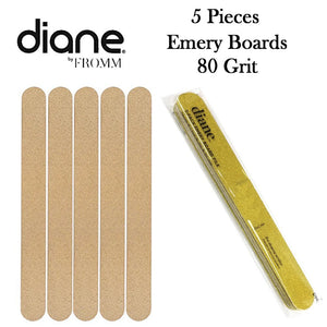 Diane 5-Pieces Emery Board File, 80 Grit (D943)