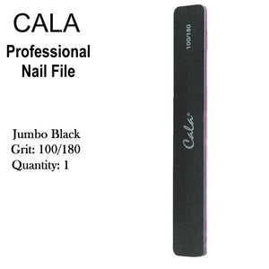 Cala Professional File - Jumbo Black Nail File Grit: 100/180