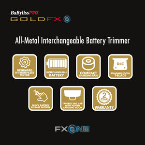 BaBylissPRO FXOne GoldFX Trimmer (FX799G)
