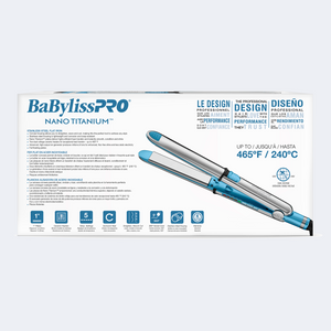 BabylissPro Nano Titanium 1" Prima Stainless Steel Styling Iron