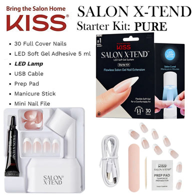 KISS Salon X-Tend Soft Gel System Starter Kit, 