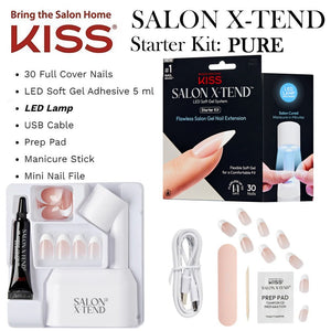 KISS Salon X-Tend Soft Gel System Starter Kit, "PURE" (SXK02)